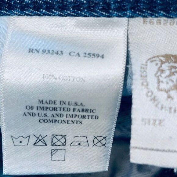 DIESEL Waykee Jeans Mens Sz 36x30 Fits 39x27 Regular Fit Straight Leg Wash 0RZ35 - Picture 16 of 16